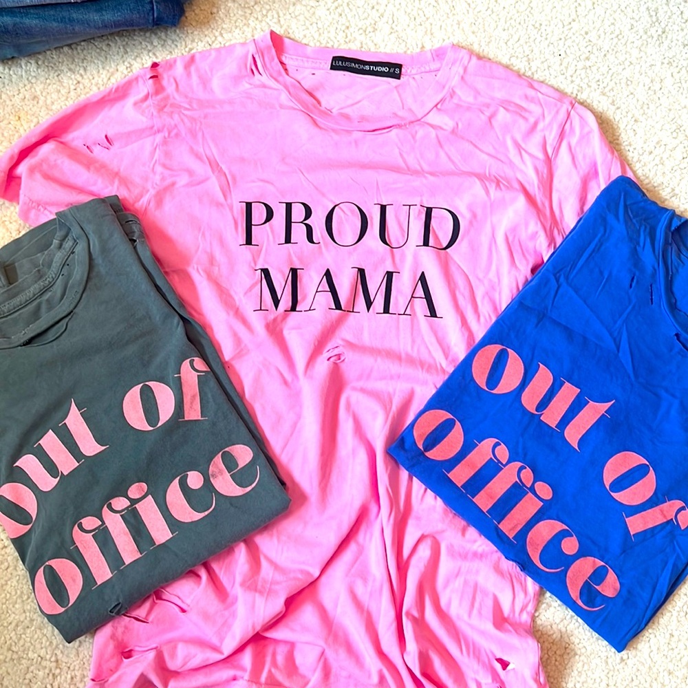 Distressed T shirt bundle of 3